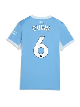 Ženski Nogometna dresi replika Manchester City Marc Guehi #6 Domači 2026-27 Kratek rokav Ženski Nogometna dresi replika Manchester City Marc Guehi #6 Domači 2026-27 Kratek rokav